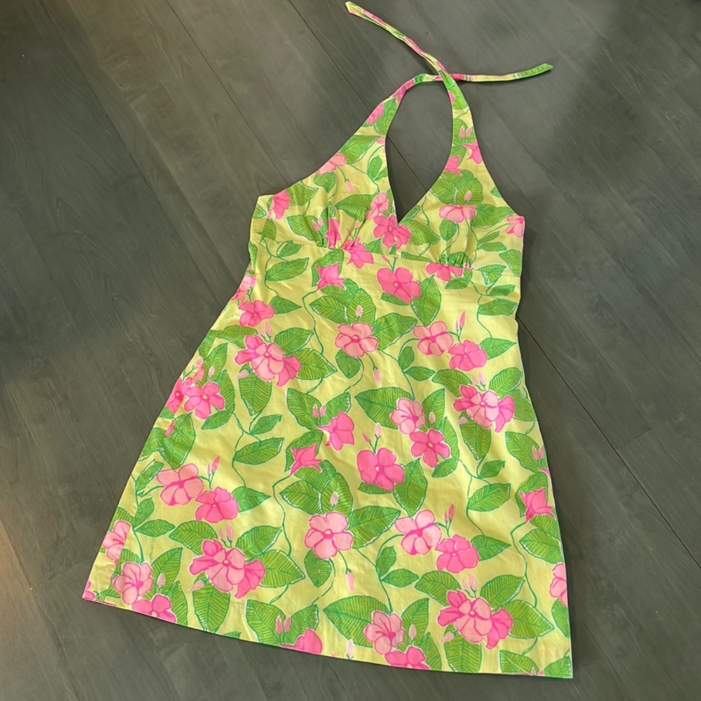 White Label Lilly Pulitzer Halter Dress - 10
